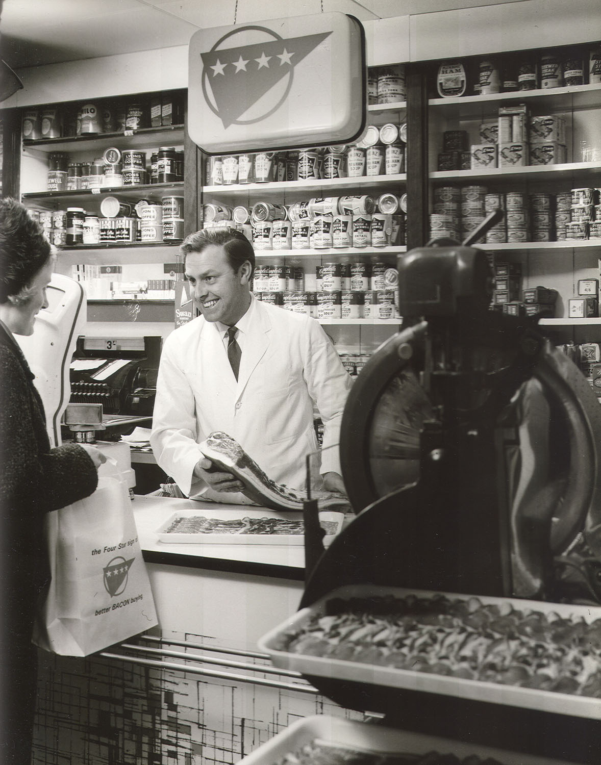 John Turnbull in the Hawick Shop