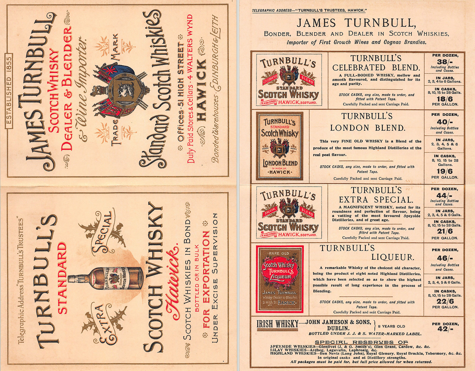 James Turnbull Whisky List